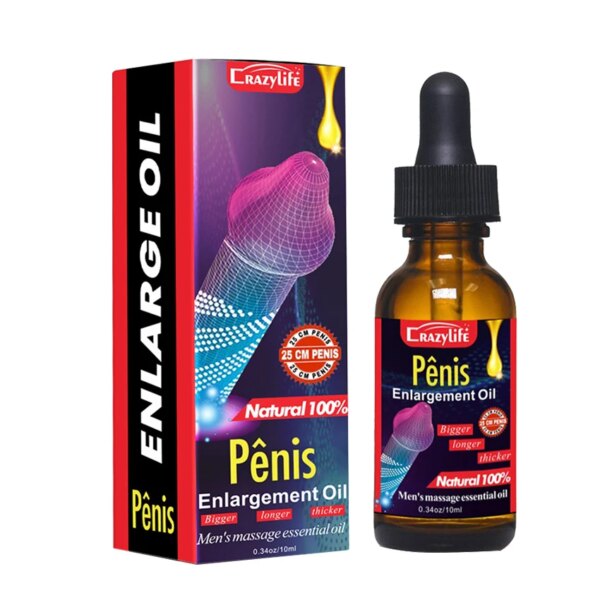 Huile d'agrandissement du pénis pour hommes adultes, croissance de la grosse bite, amélioration de l'érection, huile de massage, soins personnels masculins, retard d'orgasme sexy, produit de sexe liquide – Image 6