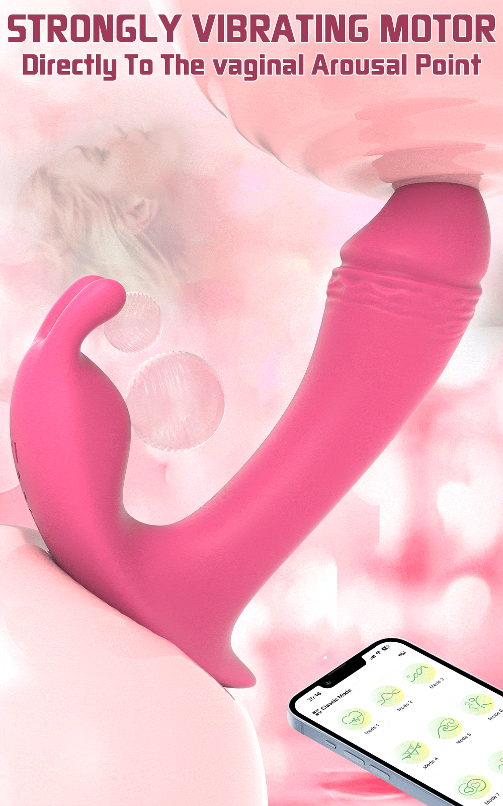Vibromasseur point G sans fil Bluetooth, contrôle par application, stimulateur de clitoris féminin, culotte portable, masturbateur, jouets sexuels pour adultes pour femmes