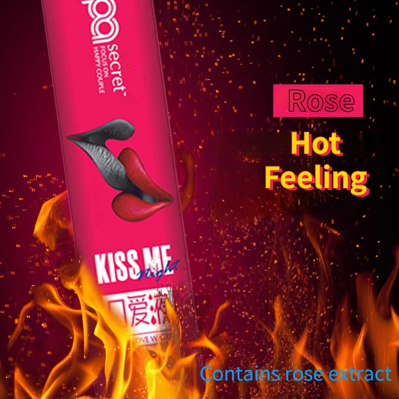 Lubrifiant comestible liquide à l'eau pour sexe Oral, saveur de fraise et de pêche, lubrifiant au feu glacé, jouets sexuels pour femmes, hommes, Couples, Sexshop, 6 pièces
