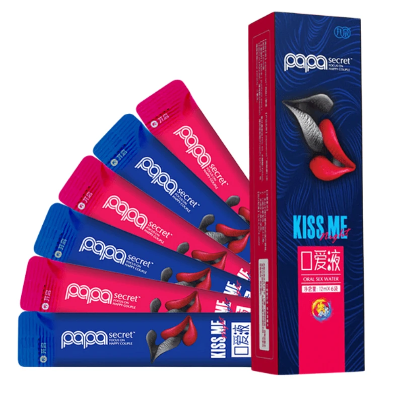 Lubrifiant comestible liquide à l'eau pour sexe Oral, saveur de fraise et de pêche, lubrifiant au feu glacé, jouets sexuels pour femmes, hommes, Couples, Sexshop, 6 pièces
