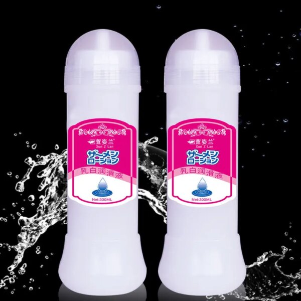 200/300/500ML lubrifiants sexuels lait blanc Simulation sperme liquide lubrifiant Vaginal Anal lubrifiant sexuel pour Couple adulte lubrifiant Gay – Image 2
