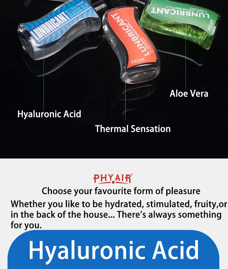 200ML acide hyaluronique grande capacité lubrifiant sexuel Gel à base d'eau lubrifiant sexuel pour Couple vagin Anal jouet sexuel lubrifiant adulte Sexshop
