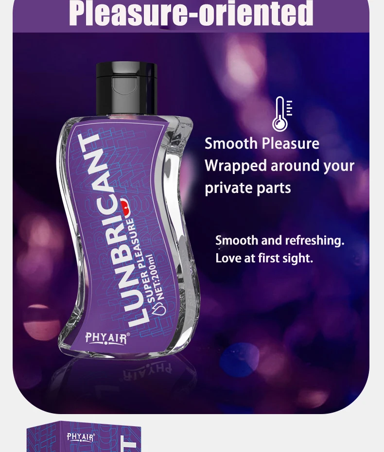 200ML acide hyaluronique grande capacité lubrifiant sexuel Gel à base d'eau lubrifiant sexuel pour Couple vagin Anal jouet sexuel lubrifiant adulte Sexshop