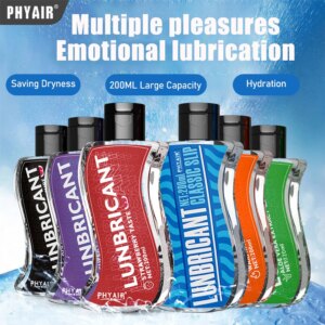 200ML acide hyaluronique grande capacité lubrifiant sexuel Gel à base d'eau lubrifiant sexuel pour Couple vagin Anal jouet sexuel lubrifiant adulte Sexshop