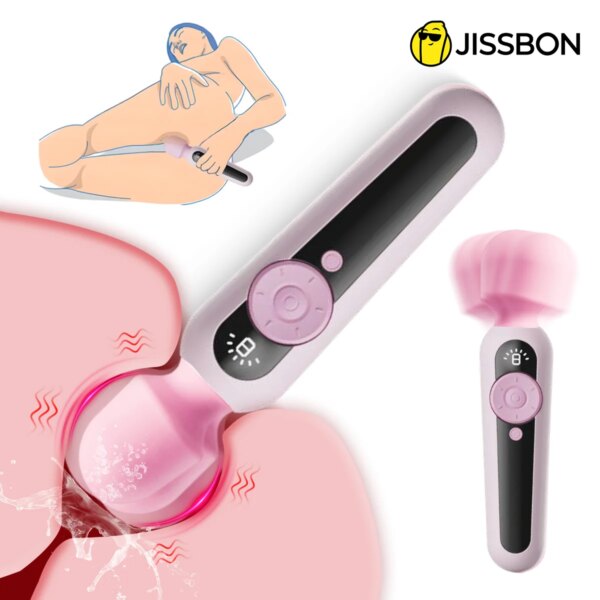 Jissbon vibrateur pour sexe grande baguette magique vibrateur pour femmes g-spot masseur pénétration clitoridien gode vibrateur jouets sexuels pour adultes
