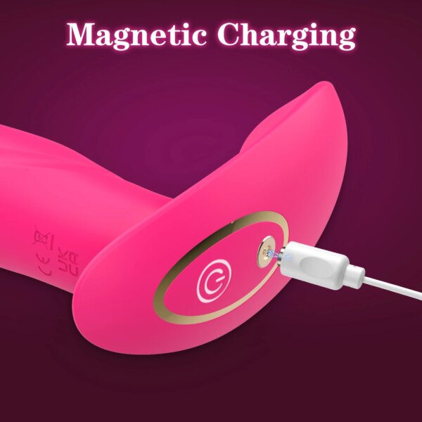 Godemiché vibrateur portable pour femmes, contrôle par application, stimulateur de Clitoris, masseur de point G, Plug Anal féminin, jouets sexuels vibrants pour adultes – Image 5