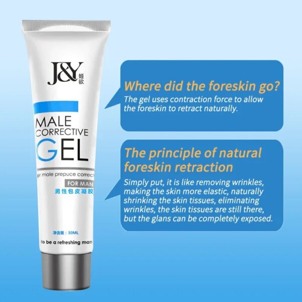 Gel de soin de Correction de phimosis de prépuce masculine, tête de pénis, prépuce physique, améliore le magasin de sexe liquide pour homme, Gel d'essence végétale naturelle – Image 2
