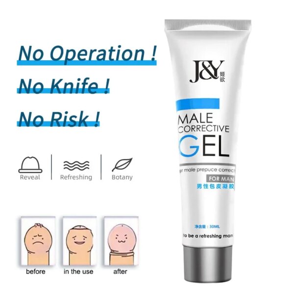 Gel de soin de Correction de phimosis de prépuce masculine, tête de pénis, prépuce physique, améliore le magasin de sexe liquide pour homme, Gel d'essence végétale naturelle
