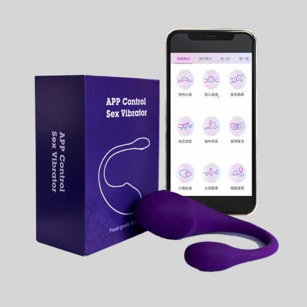 Vibromasseur Bluetooth femelle avec télécommande APP, produits pour adultes, gode portable, jouet sexuel – Image 5