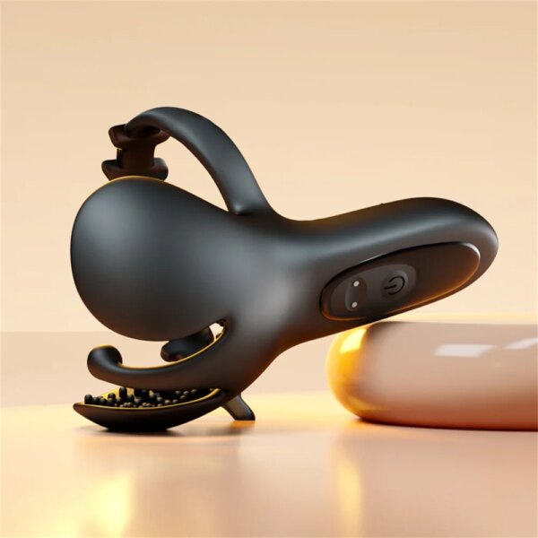 Masseur de Prostate stimulateur testiculaire anneau pénien anneau de verrouillage de sperme vibrateur masturbateur masculin jouet sexuel adulte pour hommes pour Couple – Image 6