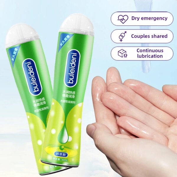 Lubrifiant humain utilisé pour les couples flirtant produits sexuels Gel hydratant Vaginal Anal à base d'eau pour le corps humain favorise la secretion