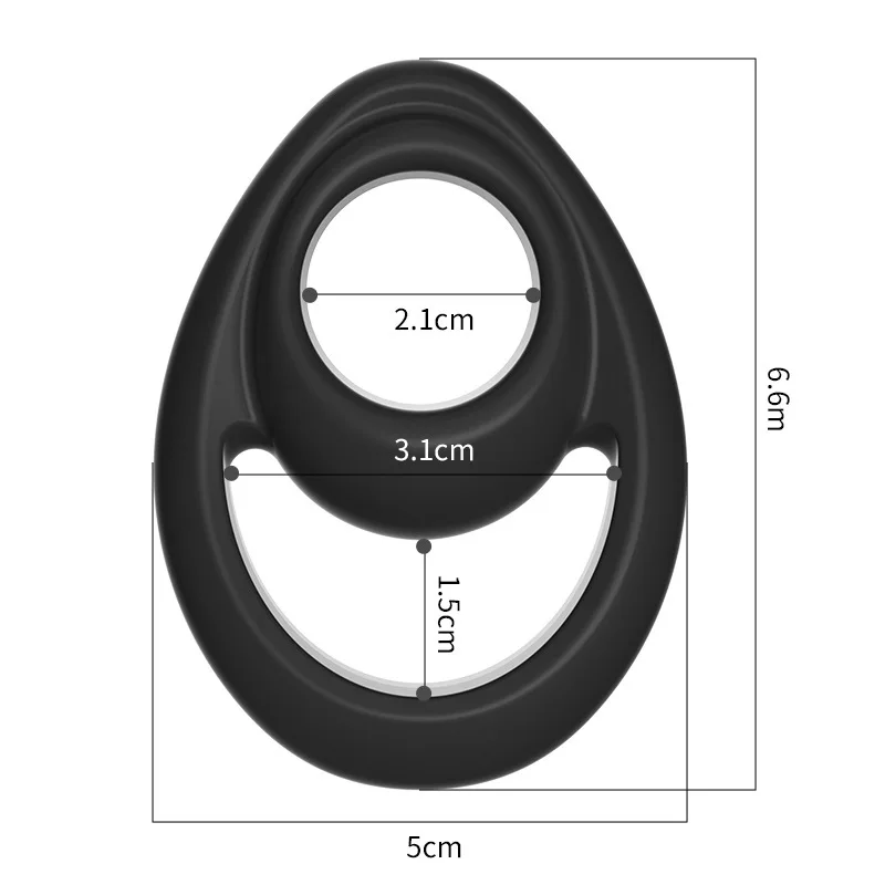 Nouveau Double anneau pénis anneau pour hommes retarder l'éjaculation érection Couple jouet sexuel produit adulte homme Dick agrandisseur anneaux Sex Shop