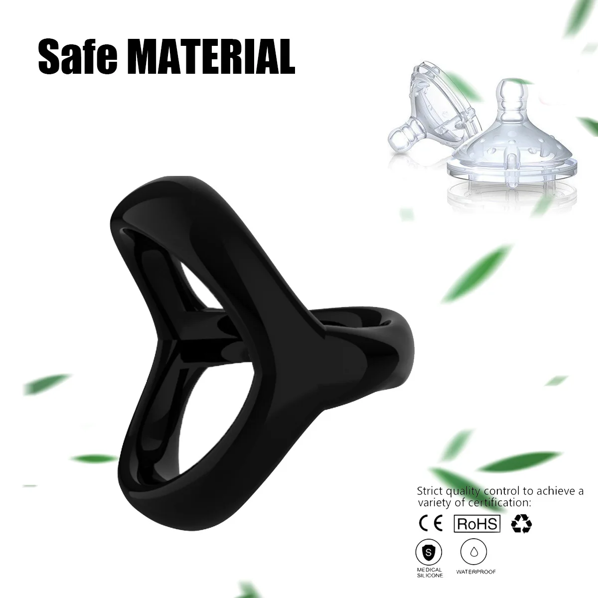 Nouveau Double anneau pénis anneau pour hommes retarder l'éjaculation érection Couple jouet sexuel produit adulte homme Dick agrandisseur anneaux Sex Shop
