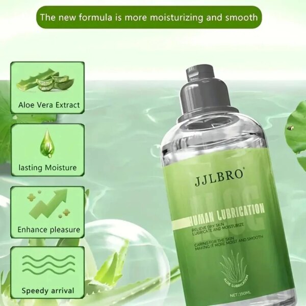 Gel lubrifiant lisse pour le corps pour adulte, massage sensuel, saveur comestible, produit sexuel, parfait pour réchauffer les jouets sexuels, 150ml – Image 2