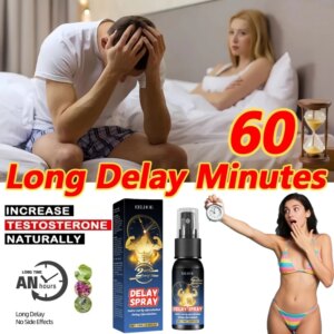 Huile d'agrandissement du pénis pour homme, longue durée de 60 Minutes, Spray retardateur sexuel pour usage externe masculin, Anti-éjaculation prématurée