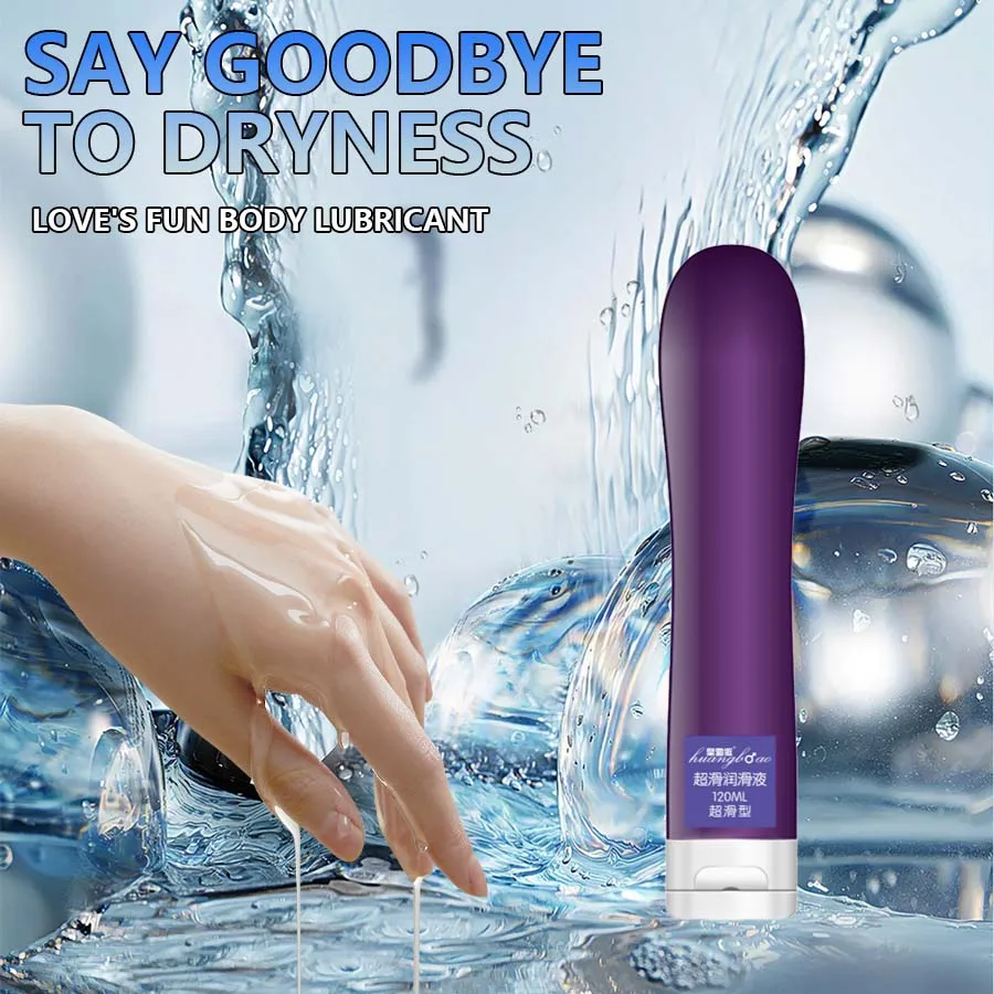 Lubrifiant Anal soluble dans l'eau Ultra-dérapant, hydratant longue durée, gode vibrateur pour Couples adultes, huile sexuelle 120ml