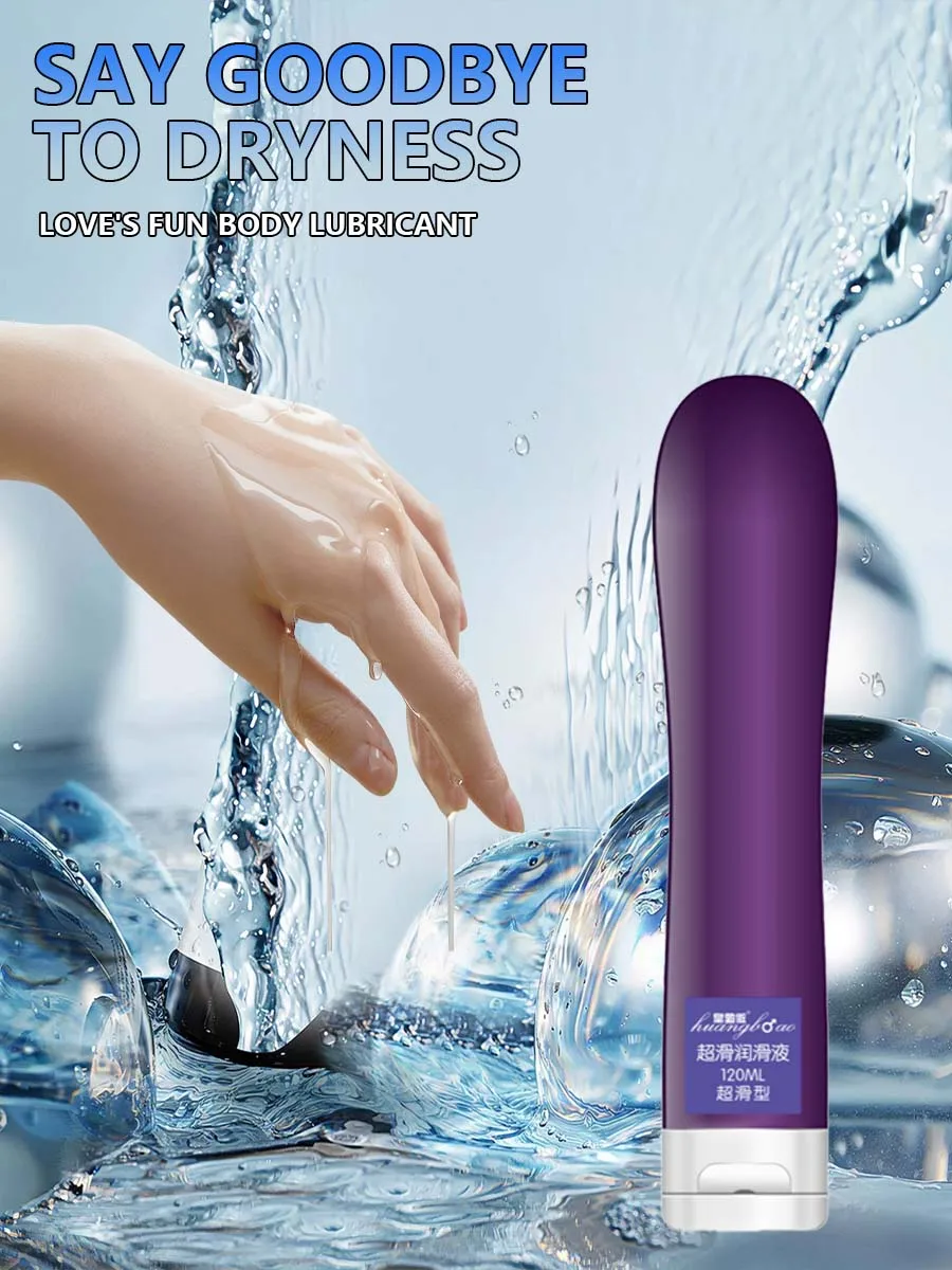 Lubrifiant Anal soluble dans l'eau Ultra-dérapant, hydratant longue durée, gode vibrateur pour Couples adultes, huile sexuelle 120ml