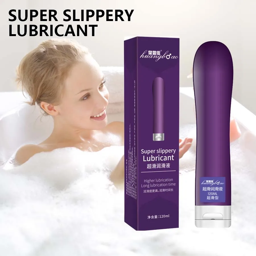 Lubrifiant Anal soluble dans l'eau Ultra-dérapant, hydratant longue durée, gode vibrateur pour Couples adultes, huile sexuelle 120ml