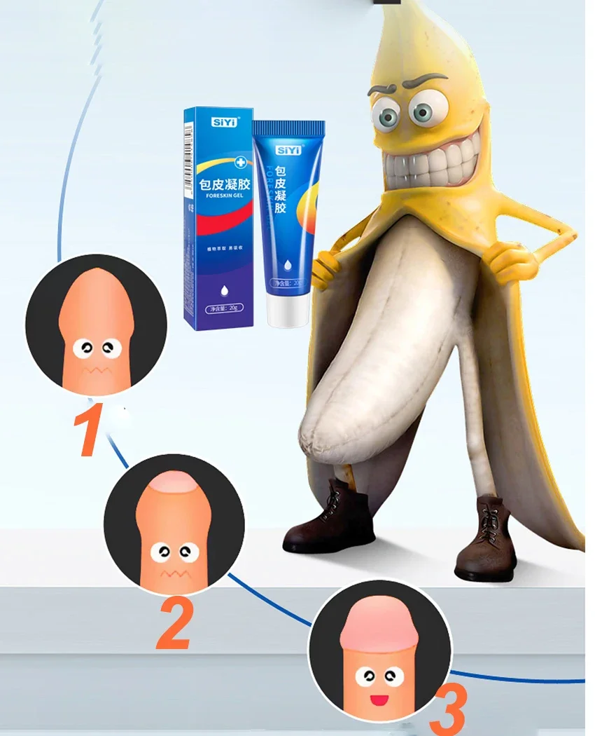 20ML prépuce masculine Phimosis Correction Gel physique améliorer la tête du pénis prépuce liquide prépuce Gel réparation huile lubrifiante