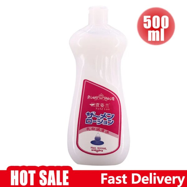 500ML lubrifiant pour crème sexuelle Super capacité lubrifiant visqueux à base d'eau huile de Massage sexuel Anal adulte Masturbation jouet jeu de Couple