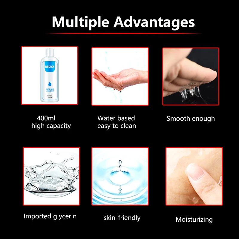500ML lubrifiant pour crème sexuelle Super capacité lubrifiant visqueux à base d'eau huile de Massage sexuel Anal adulte Masturbation jouet jeu de Couple