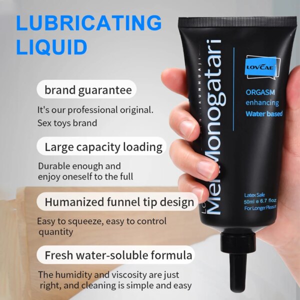 Lubrifiant à base d'eau pour lubrifiant Anal, 50ml/200ml, pour séance sexuelle, Couple, amour, Excitateur de Gel pour hommes et femmes – Image 2