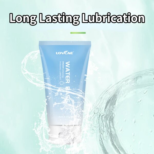 Lubrifiants Sexuels Transparents à Base d'Eau pour Adulte, Gel Anal et Vaginal, Produit pour Couple, 60ml – Image 3