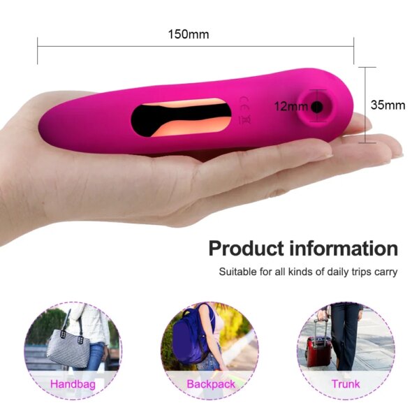 Vibromasseur puissant pour succion de Clitoris pour femmes, stimulateur sous vide Oral, masseur, gode, masturbateur féminin, jouets sexuels pour adultes – Image 6