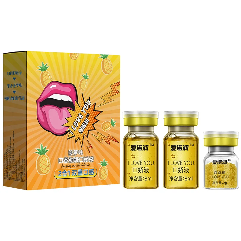 Lubrifiant Fruity Harvey Ananas pour Couple Adulte, Lubrifiant Buccal Lickable, Lubrifiant pour Flirter Oral, 2 en 1