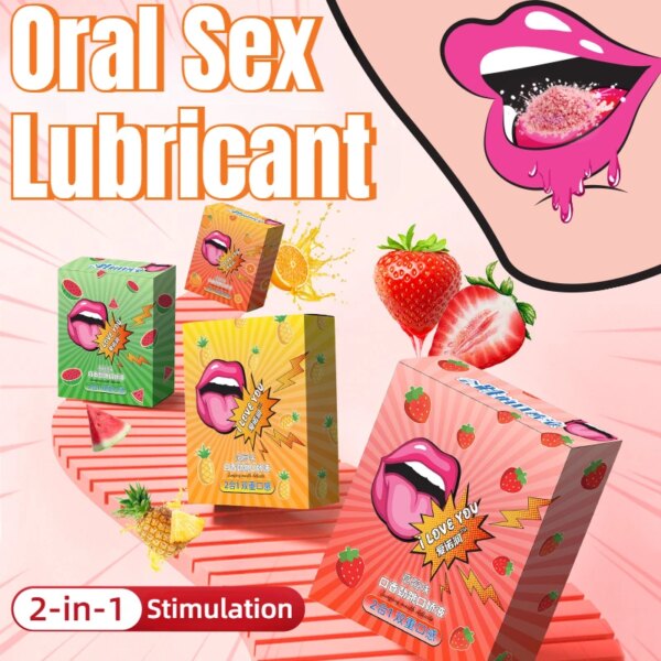 Lubrifiant Fruity Harvey Ananas pour Couple Adulte, Lubrifiant Buccal Lickable, Lubrifiant pour Flirter Oral, 2 en 1