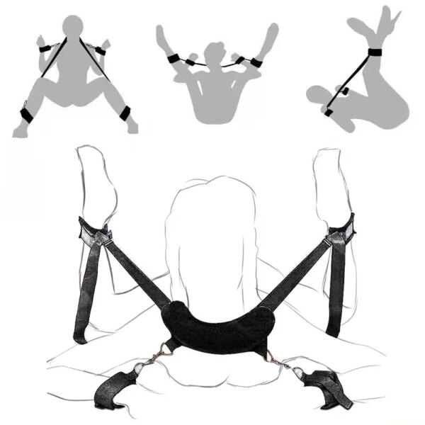 Jeux pour adultes, jouets sexuels érotiques pour femmes et Couples, esclave fétichiste SM, contraintes de Bondage BDSM, menottes, manilles, accessoires érotiques – Image 4