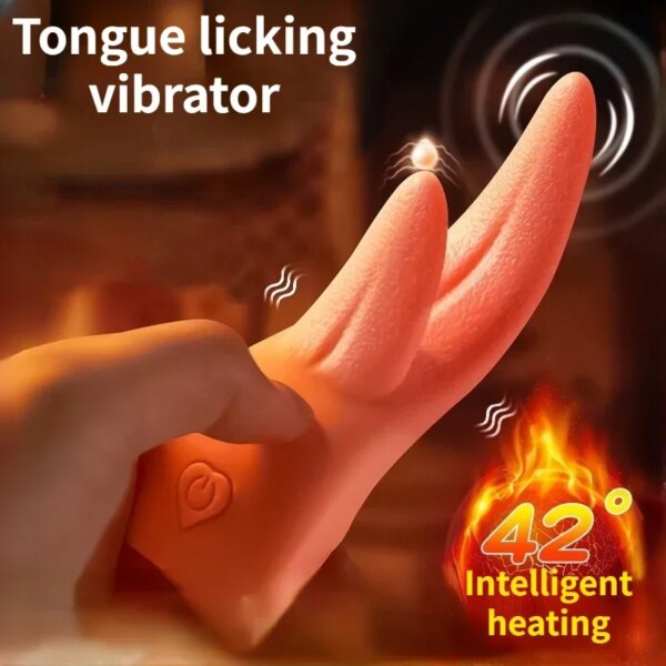 Vibromasseur de léchage de langue pour femmes, point G, Clitoris, vagin, Anal, Masturbation féminine, Stimulation du mamelon, jouets sexuels pour adultes – Image 2