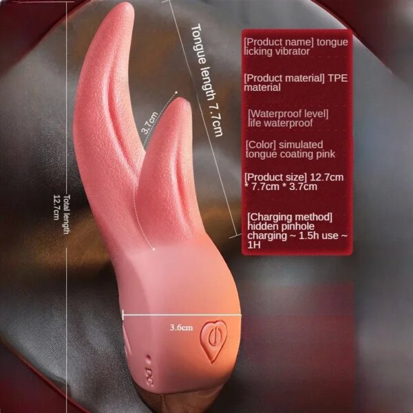 Vibromasseur de léchage de langue pour femmes, point G, Clitoris, vagin, Anal, Masturbation féminine, Stimulation du mamelon, jouets sexuels pour adultes – Image 6