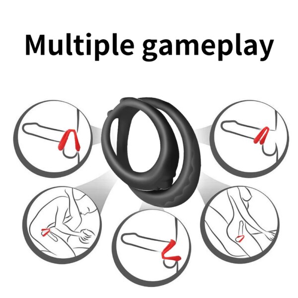Godemiché en Silicone sans vibrateur, manchon de pénis étendu, retardement de l'éjaculation, Plug Anal, jouets sexuels pour hommes, 18 femmes adultes, produits sexuels pour Couple – Image 3