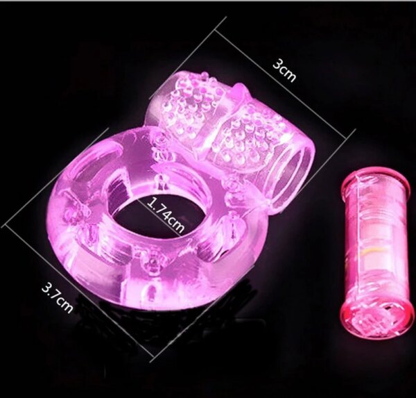Anneau de doigt vibrateur élastique en Silicone pénis vibrant clitoris masseur Cockring jouet jouets sexuels, produits pour adultes pour hommes – Image 5