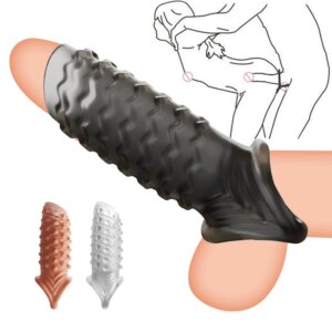 Préservatif retardateur réutilisable, Extension du manchon du pénis, gode, Plug Anal adulte, jouets sexuels pour hommes, sans vibrateur, produits sexuels pour femmes