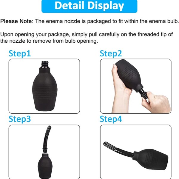 Nettoyant lavement Plug Anal godemichet Anal BDSM Clyster jouets sexuels pour femmes hommes hygiène Gay vagin Anal produits pour adultes Tube de nettoyage Anal – Image 5