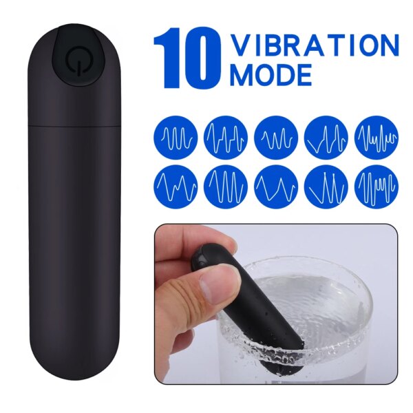 Vibromasseur portable télécommandé puissant, Mini vibrateurs, jouets sexuels pour adultes pour femmes, point G, culotte de Clitoris, œuf vibrant – Image 3