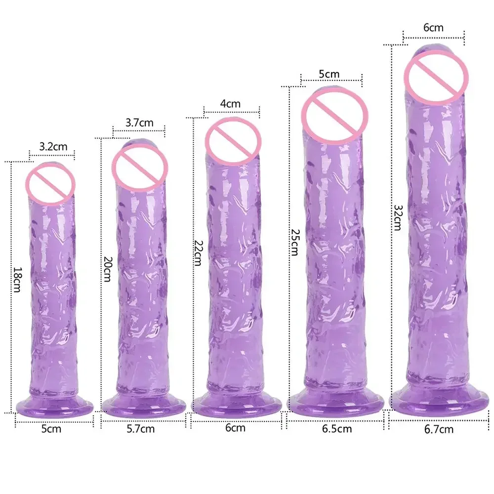 Petit gode transparent bon marché pour femme, ventouse, MSI, bite, jouets sexuels anaux, clitori doux, vagin, mastjaune, pénis, 5 couleurs, 7.0