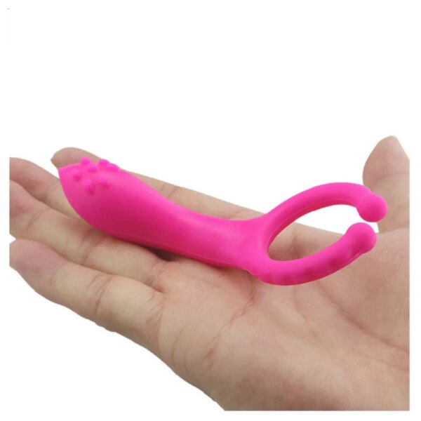 Vibromasseur anneau de pénis pour couples, stimulateur de clitoris, masseur de point G, vibromasseur à clip, retard d'éjaculation, produits pour adultes, jouets sexuels – Image 6