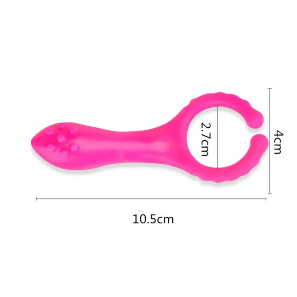 Vibromasseur anneau de pénis pour couples, stimulateur de clitoris, masseur de point G, vibromasseur à clip, retard d'éjaculation, produits pour adultes, jouets sexuels – Image 2