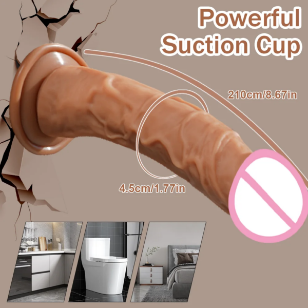 Gode à sangle pour femme, pénis réaliste avec ventouse, gode anal point G, ceinture éducative, culotte portable, jouets sexuels pour adultes, bite vaginale – Image 2