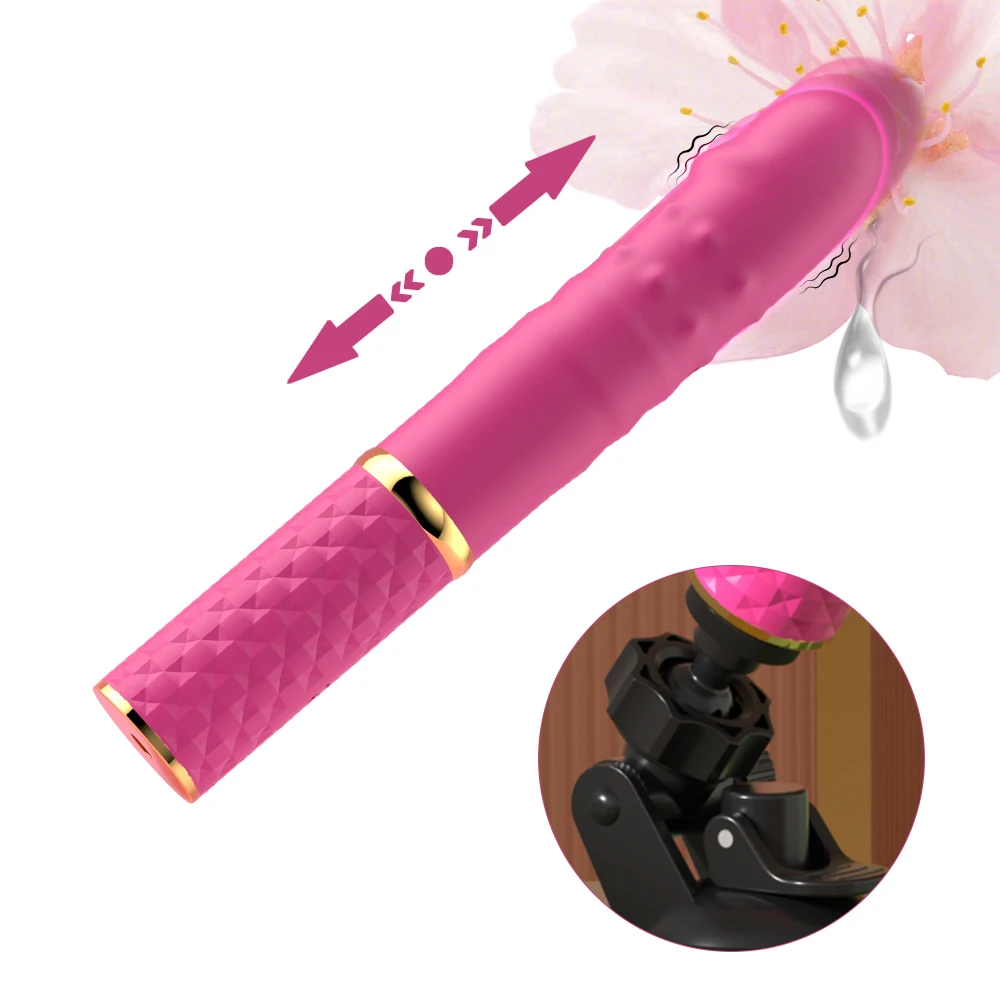 Machine sexuelle pour débutant, gode télescopique, vibrateur, poussée, chatte rétractable, point G, Stimulation anale clitoridienne, jouets sexuels pour femmes