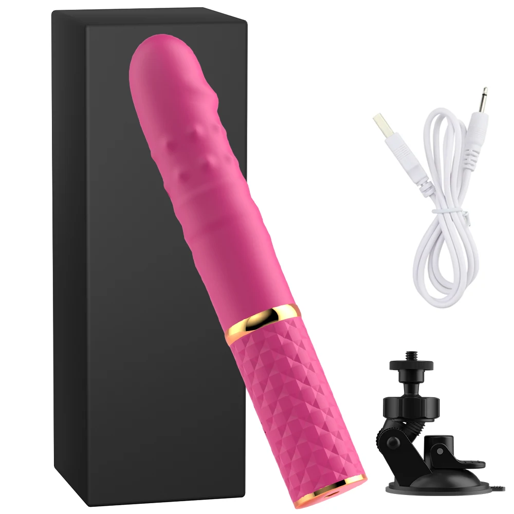 Machine sexuelle pour débutant, gode télescopique, vibrateur, poussée, chatte rétractable, point G, Stimulation anale clitoridienne, jouets sexuels pour femmes