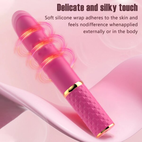 Machine sexuelle pour débutant, gode télescopique, vibrateur, poussée, chatte rétractable, point G, Stimulation anale clitoridienne, jouets sexuels pour femmes – Image 5