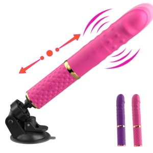 Machine sexuelle pour débutant, gode télescopique, vibrateur, poussée, chatte rétractable, point G, Stimulation anale clitoridienne, jouets sexuels pour femmes