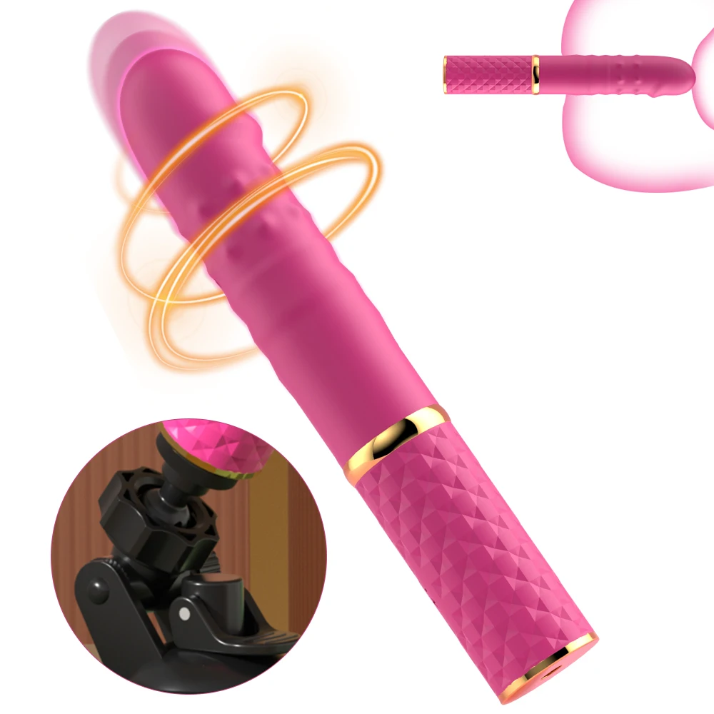 Machine sexuelle pour débutant, gode télescopique, vibrateur, poussée, chatte rétractable, point G, Stimulation anale clitoridienne, jouets sexuels pour femmes