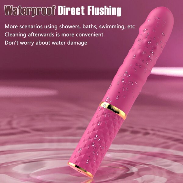 Machine sexuelle pour débutant, gode télescopique, vibrateur, poussée, chatte rétractable, point G, Stimulation anale clitoridienne, jouets sexuels pour femmes – Image 3