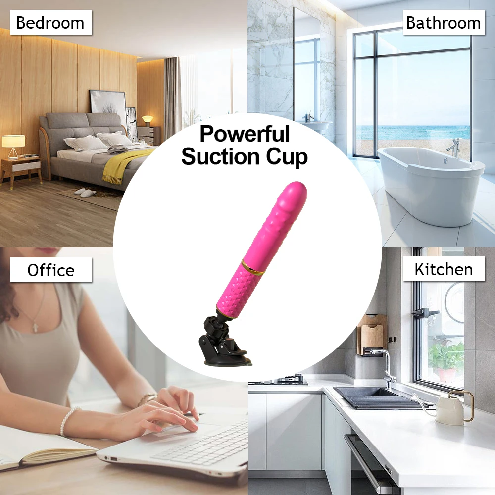 Machine sexuelle pour débutant, gode télescopique, vibrateur, poussée, chatte rétractable, point G, Stimulation anale clitoridienne, jouets sexuels pour femmes