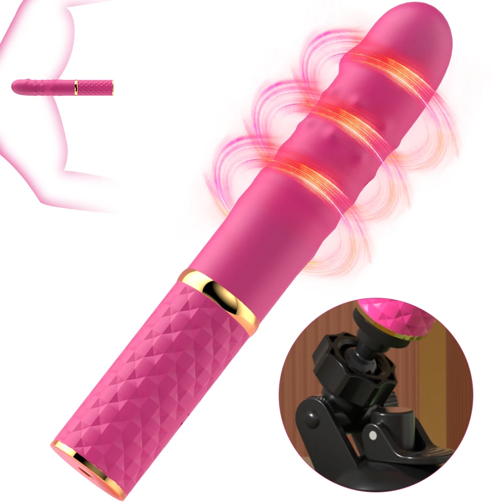Machine sexuelle pour débutant, gode télescopique, vibrateur, poussée, chatte rétractable, point G, Stimulation anale clitoridienne, jouets sexuels pour femmes